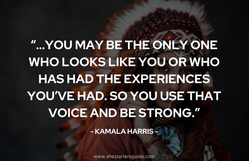 Warrior Woman Quote Kamala Harris