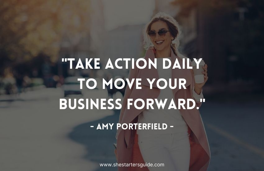 ambitious lady boss quote by amy porterfield