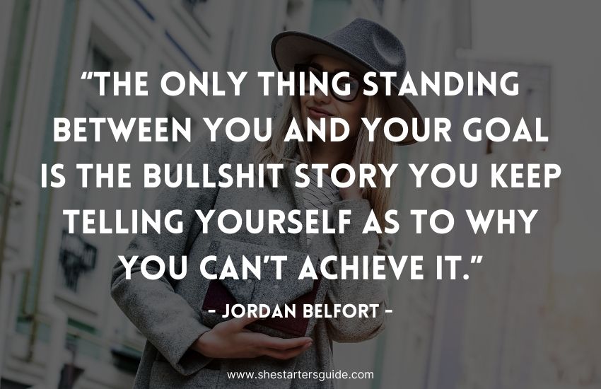 ambitious lady boss quote by jordan belfort