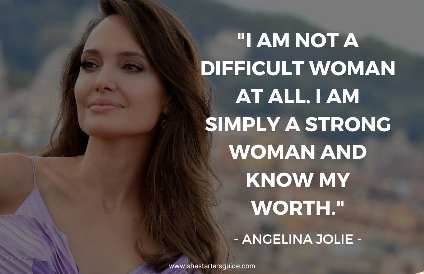 bad bitch quote by angelina jolie