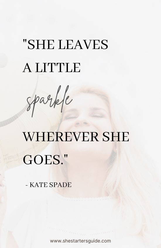 short girl quotes for instagram. she leaves a little sparkle wherever she goes
