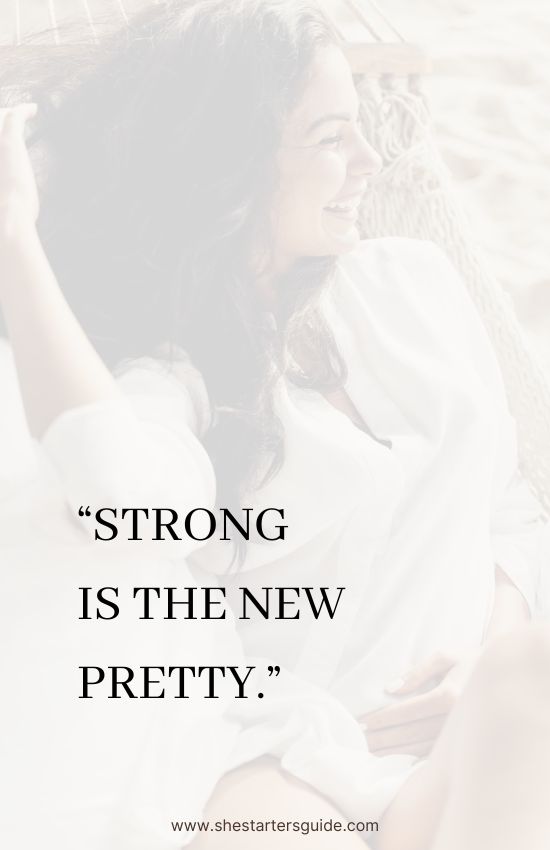 short gym captions for instagram for girl. strong is the new pretty